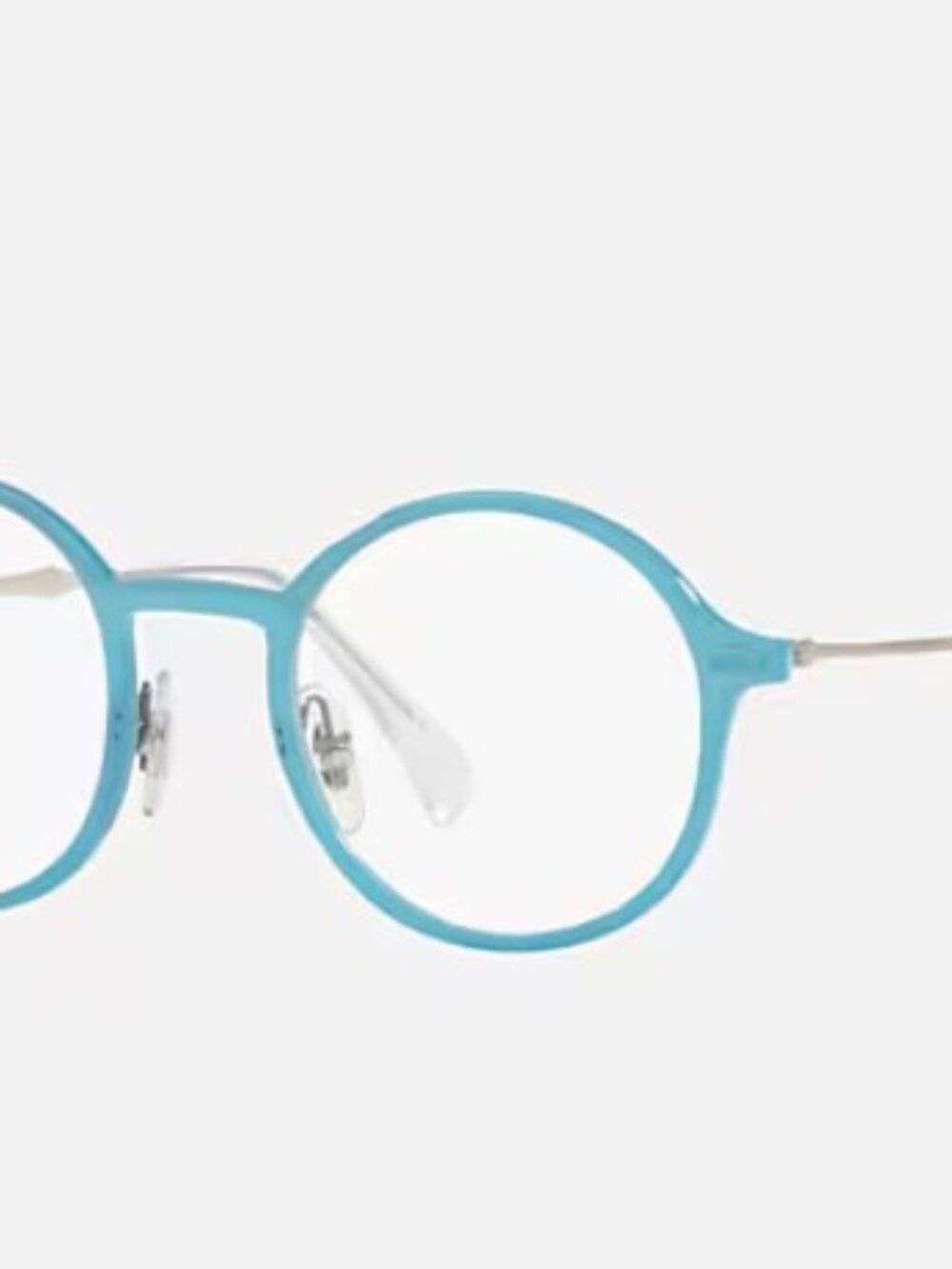 Ray-Ban RB 7087 5638 LightRay Eyeglasses Frames Glasses Blue & Silver 46-21-140